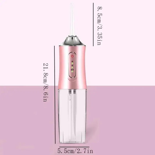 Electric Water Flosser & Jet Tip, 1 Set Portable Rechargeable Oral Irrigator for Home & Travel, Teeth Cleaning Device for Anxiety